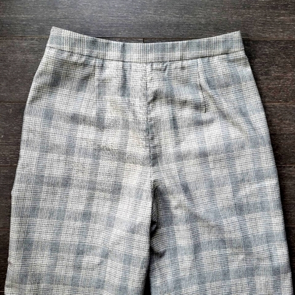 Selected Women Plaid Zip Straight Pants - Picture 6 of 12
